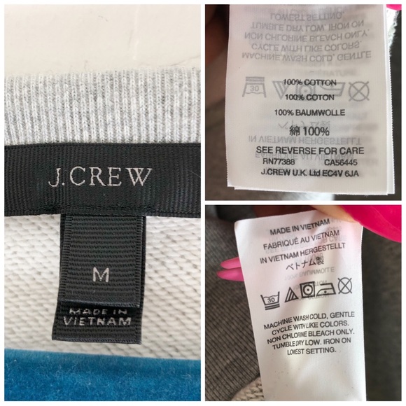 J Crew Asymmetrical Ruffle Sweatshirt size Medium - Picture 9 of 9